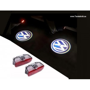 2st  VW  LED dorr Logo ljus for passat golf tiguan jetta